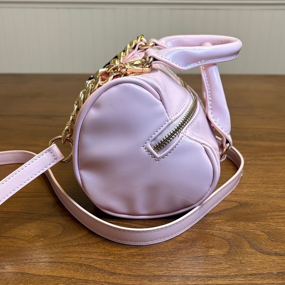 NWT JUICY COUTURE EXCLUSIVE LOVE LETTER HEART MINI BARREL CROSSBODY BAG PINK - Picture 2 of 9